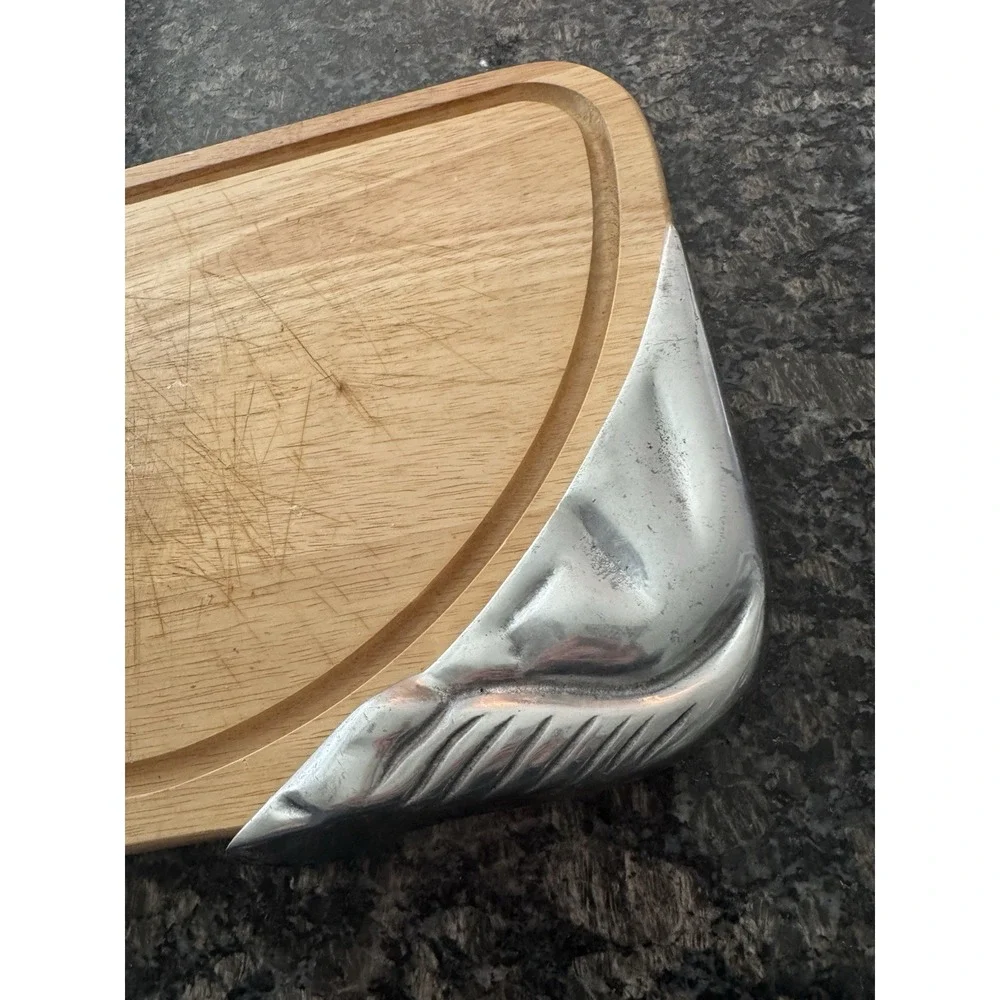 Vintage The Cellar Bull Handles on Hardwood Serving Tray‎ Cutting board 20